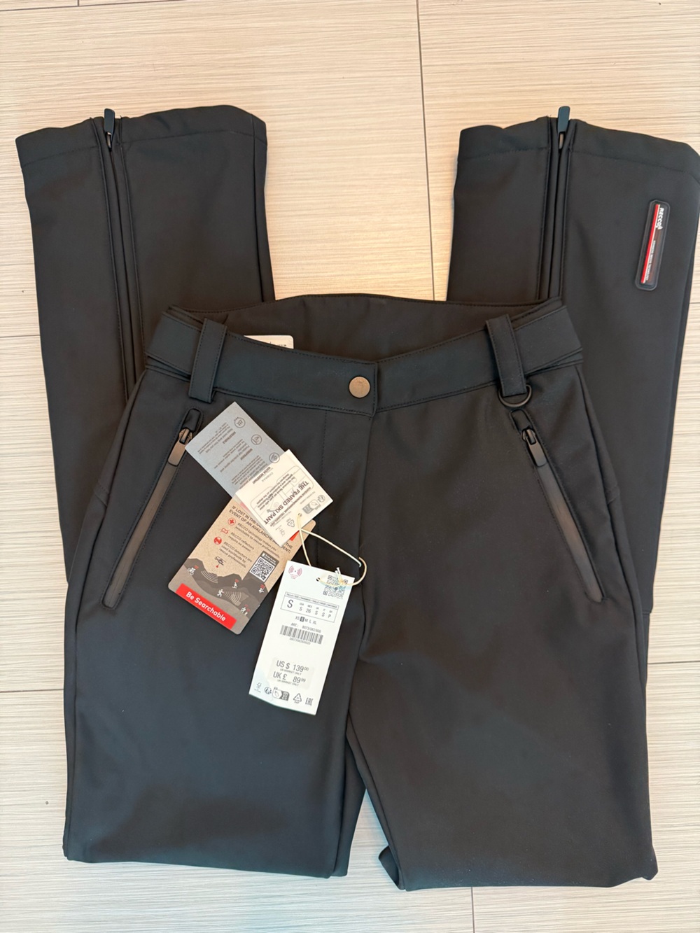 Women Zara Black Ski Pants